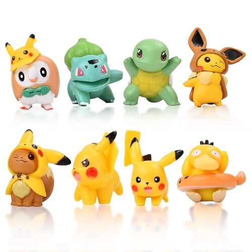 8pcs Bricolage Bureau À La Maison Fournitures De Cuisson Mini Chiffres Gâteau Décoration Dessin Animé Design-Am
