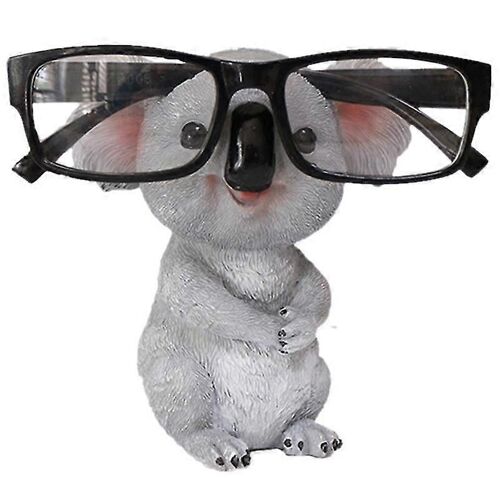 Koala Figurines Statues d'animaux Lunettes en résine Stand Crayon Porte-lunettes de soleil Conteneur Bureau Accueil