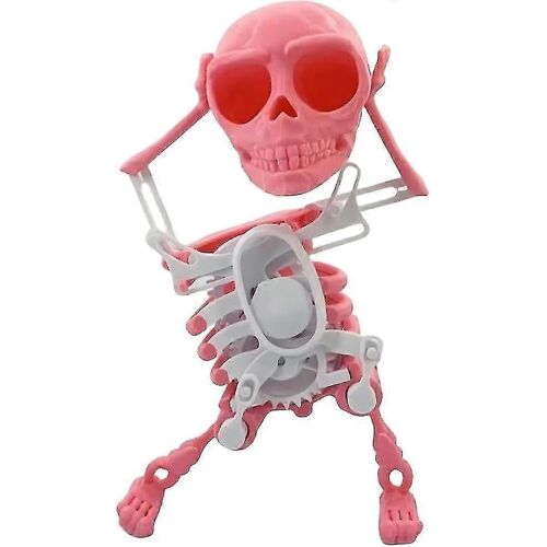 Figurines de squelette de danse, jouet de squelette de danse imprimé en 3D, amusant Wind-up danse crâne Swinging squelette Ornemente de bureau