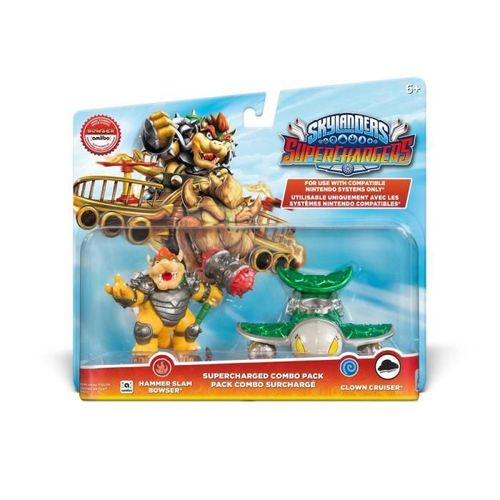 Figurines Hammer Slam Bowser + Clown Cruiser Skylanders Superchargers