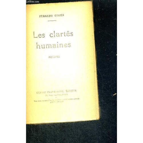 Les Clartes Humaines - Poesies