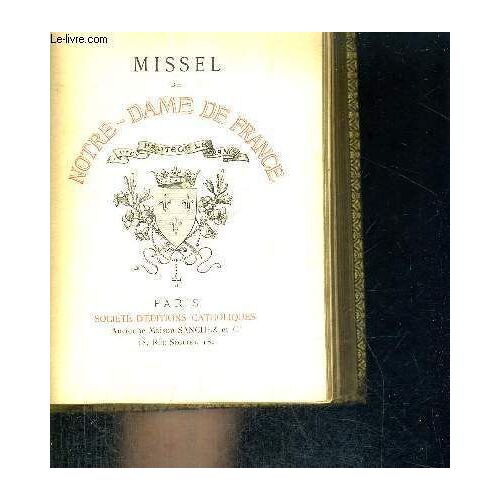 Missel De Notre-Dame De France