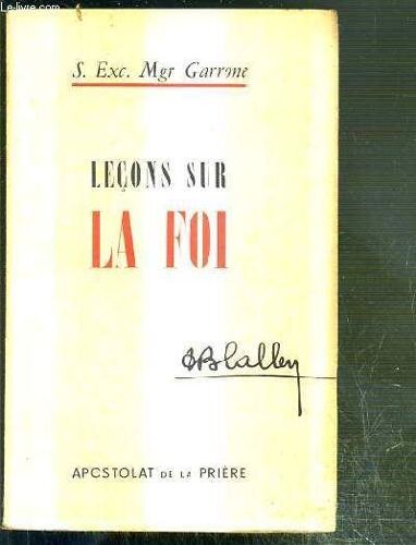 Lecons Sur La Foi
