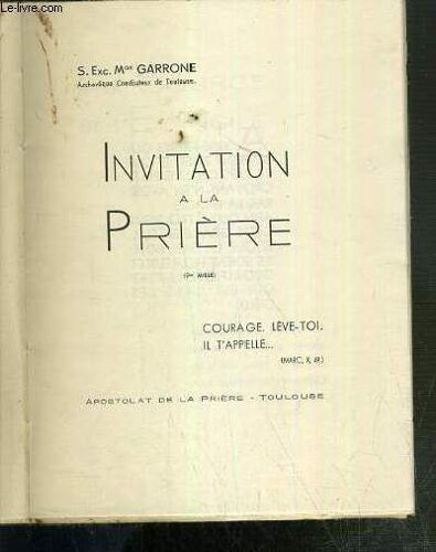 Invitation A La Priere