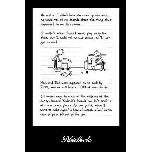 Notebook - Daily Planner Journal, To Do List Notebook, Daily Organizer, Diary Of A Kid 69: He Said If I Didnt Help Him Clean Up The Messjournal_6in X ... Blank Journal With Black Cover Perfect Size&