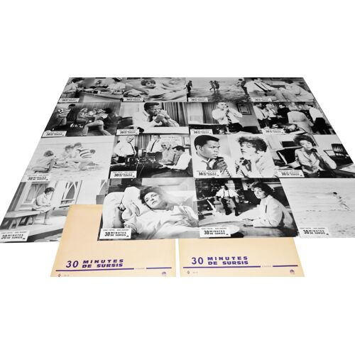 30 Minutes De Sursis (The Slender Thread): Jeux A+B De 16 Photos D'exploitation Cinématographique -Format 23,5x29,5 Cm- De Sydney Pollack Avec Sidney Poitier, Anne Bancroft, Telly Savalas - 1965