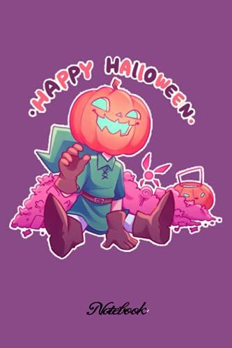 Notebook - Happy Halloween Kids Collection Pumpkin Journal 375: Halloween Journal_6in X 9in X 114 Pages White Paper Blank Journal With Black Cover Perfect Size