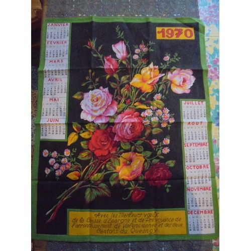 Calendrier 1970 En Tissus