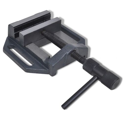 Étau manuel pour perceuse 100 mm outils garage atelier bricolage Helloshop26 3402017