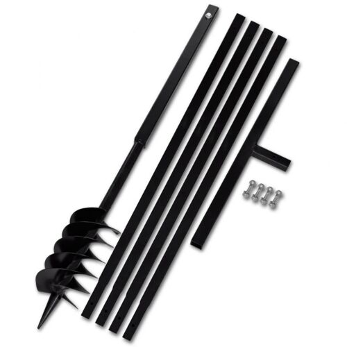 Bêche et tarière manuelle 120 mm avec rallonge mèche outils garage atelier bricolage Helloshop26 3402075