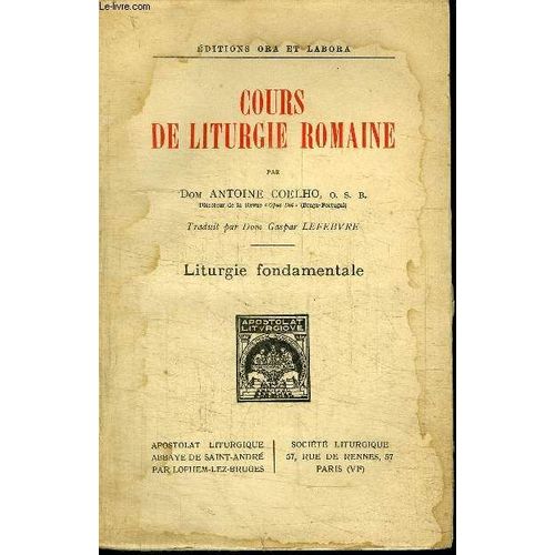 Cours De Liturgie Romaine