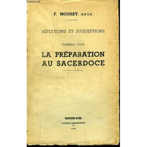 La Preparation Au Sacerdoce