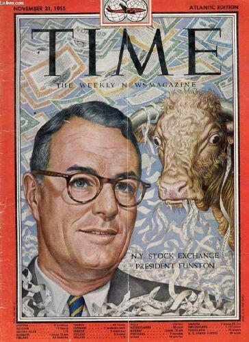 Time, Newsmagazine, Vol. Lxvi, N° 21, Nov. 1955 (Contents: The Eisenhower Home At Gettysburg. Indira Gandhi At Bandung. Mrs. One Million: Barbara Porritt With Husband. N.Y. Stock Exchange ...