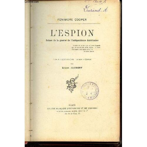 L'espion - Scenes De La Guerre De L'independance Amerciane.