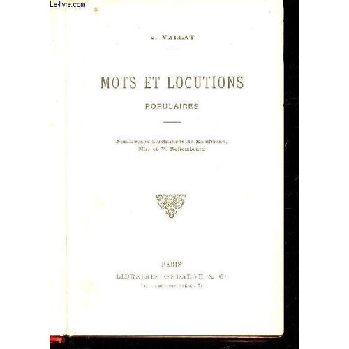 Mots Et Locutions Populaires