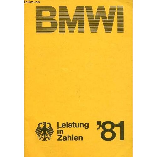 Bmwi, Leistung In Zahlen, '81