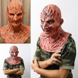 Freddy Krueger Latex Masque Carnaval Halloween Réaliste Adulte Party Effrayant Cosplay Prop