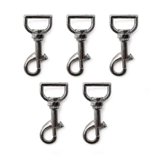 5 Pcs Lobster Fermoirs, Crochets À Pression Robustes, Crochets À Pression En Alliage De Zinc De Haute Qualité, Clips De Déclenchement Pivotants, Adaptés Aux Sacs