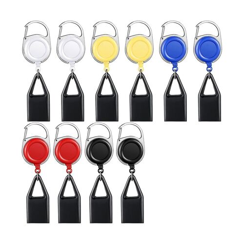 10 pièces rétractable briquet clip assorti couleur support de briquet porte-clés avec clip couvercle briquet classique, clip unique