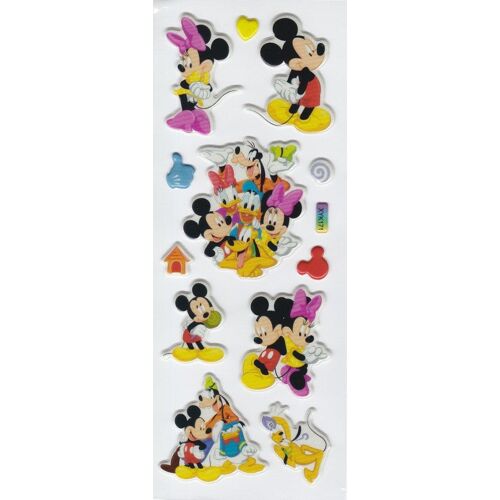 Planche D'autocollants 3d Mickey