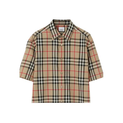 Burberry Chemise En Coton À Motif Vintage Check - Tons Neutres