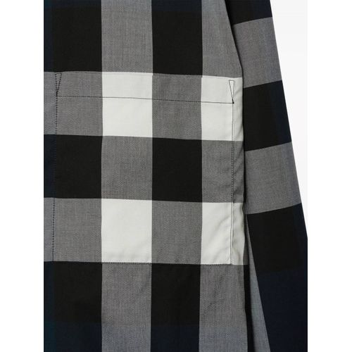 Burberry Chemise En Coton À Carreaux - Bleu