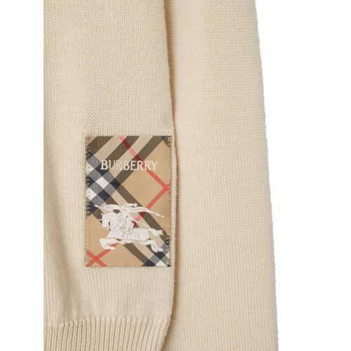 Burberry Pull En Laine À Carreaux - Tons Neutres