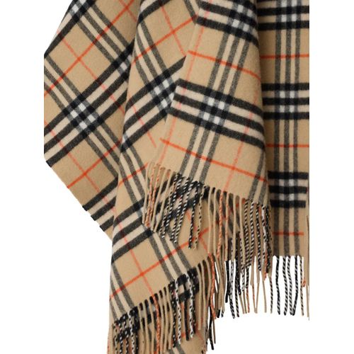 Burberry Cape À Carreaux - Tons Neutres