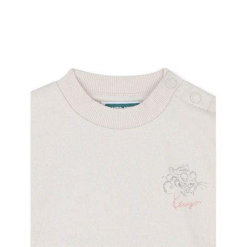 Kenzo Kids Sweat À Ornements Métalliques - Blanc