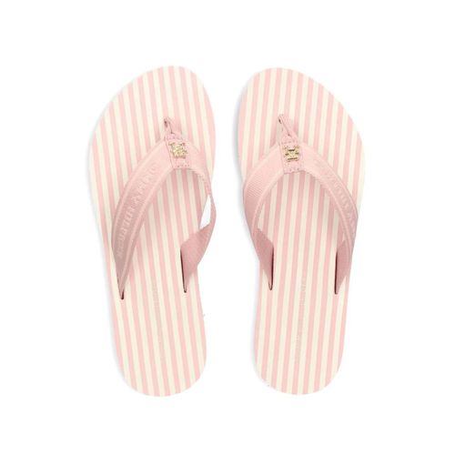 Tommy Hilfiger Tongs À Rayures - Rose
