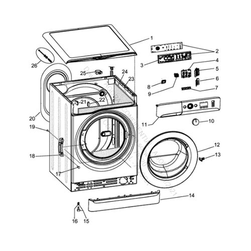 Hublot complet repère 12 d'origine Lave-linge (C00630462 488000630462 INDESIT PRIVILEG)