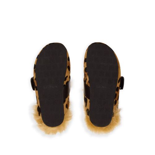 Balmain Mules Anthem - Marron