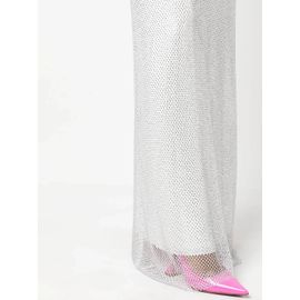 Max Mara Robe Longue À Design Superposé - Blanc