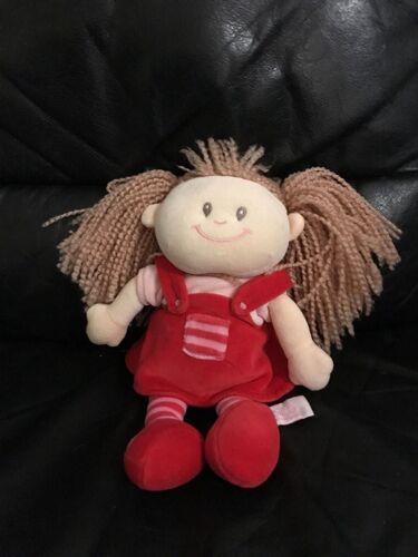 Doudou Poupée Egmont Toys Rose, Rouge Rayé 26cm