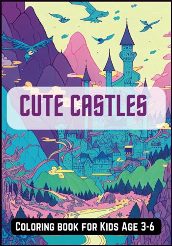 Cute Castles Coloring Book For Kids Age 3-6: Magical Coloring Adventures For Young Children, Early Learning Coloring Book For Preschoolers