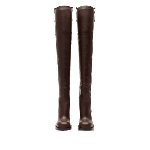 Burberry Cuissardes Cavalier 85 Mm En Cuir - Marron