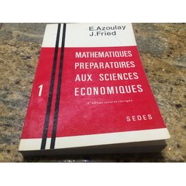 Mathématiques Préparatoires Aux Sciences Économiques