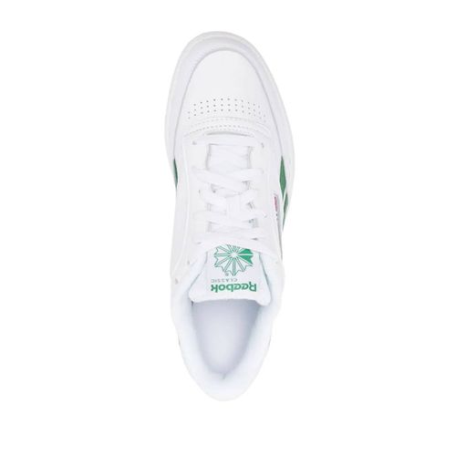Reebok Baskets En Cuir À Patch Logo - Blanc