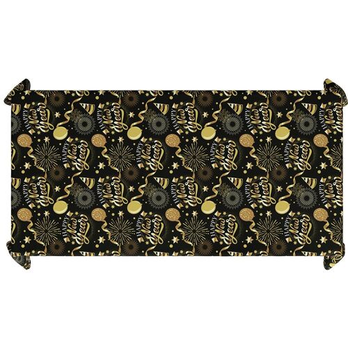 NAPPE PLASTIQUE NOUVEL AN CÉLÉBRATIONS 137X274CM