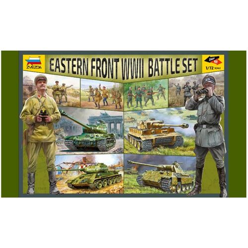 Figurines 2ème Guerre Mondiale : Set Combat Front Est-Zvezda