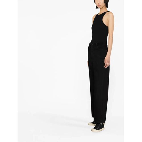 Balenciaga Jean Droit À Coupe Courte - Noir