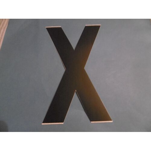 Lettre Adhesive A La Lettre " X " 200mm  Noire Pickup