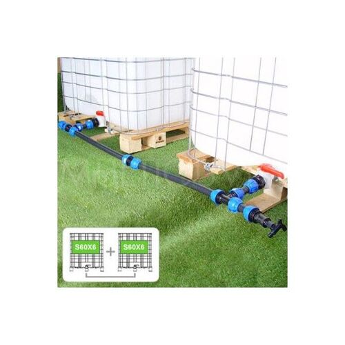 Kit Raccordement 2 Cuves eau 1000 L - S60X6 / S60X6