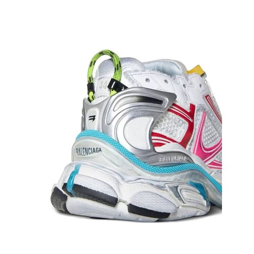 Balenciaga Baskets À Empiècements En Résille - Blanc