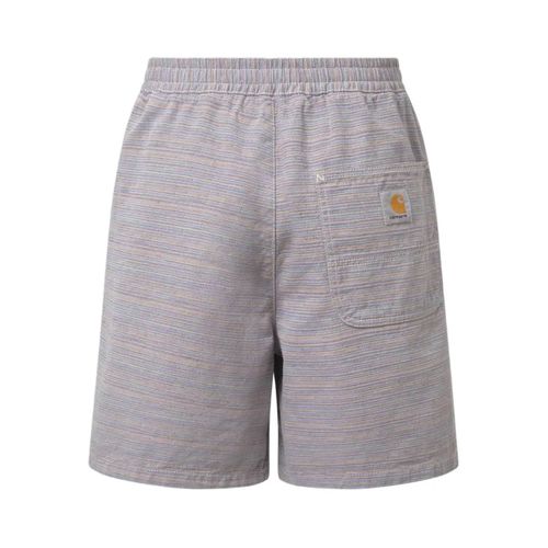 Carhartt Wip Short Gellar À Rayures - Gris