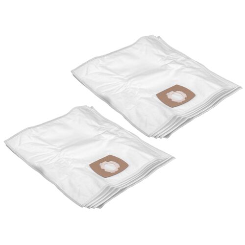 vhbw 10x Sacs compatible avec Omega BSS 19, BSS 21, BSS 23, BSS 26 aspirateur - microfibres non tissées, 24,9cm x 21,9cm, blanc