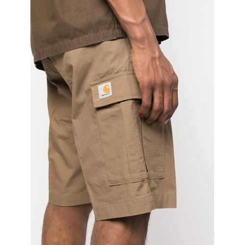 Carhartt Wip Short Cargo À Patch Logo - Tons Neutres