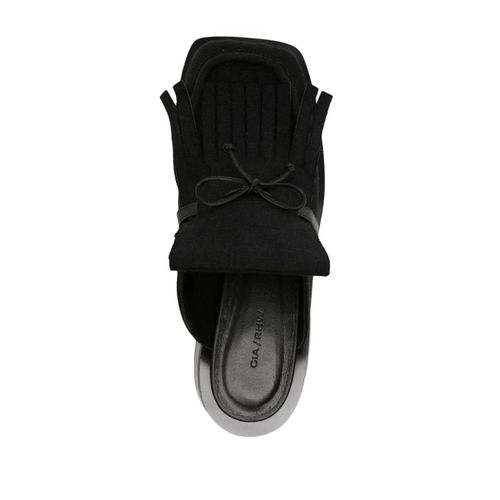 Giaborghini Mules Gia/Rhw Rosie 40 En Lin - Noir