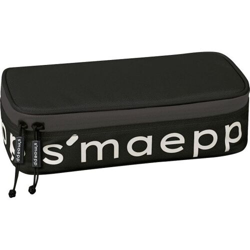 Trousse - Rectangulaire - Noir - Grand Format - Scolaire - 22x11x6cm - S'maepp
