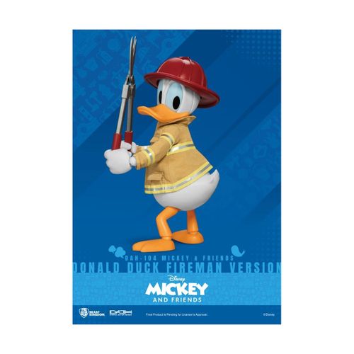 Mickey & Friends - Figurine Dynamic Action Heroes 1/9 Donald Duck Fireman Ver. 24 Cm